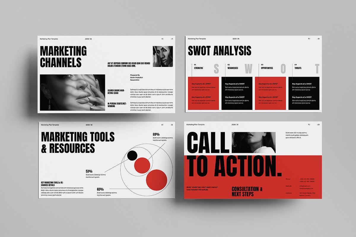 Marketing Plan Presentation Template, a Presentation Template by DesignCrest (Photo 11 of 14)