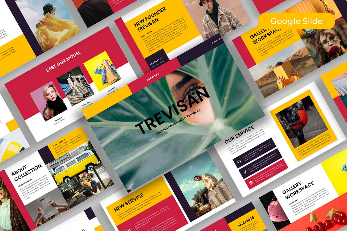 Trevisan – Fashion Google Slide, a Presentation Template by kreatifreya (Photo 1 of 5)