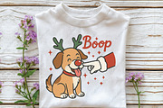 Christmas Boop Dachshund PNG, an Illustration by CraftArtStudio (Thumbnail 2 of 4)