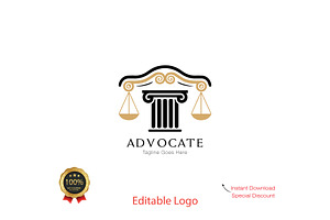Professional Law Firm Logo Design, a Branding & Logo Template by YUDesignStore