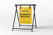 Sandwich Board Mockup, a Product Mockup by mockupbuys (Thumbnail 4 of 4)