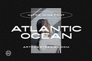 Atlantic Ocean Ultra Wide Sans Font, a Sans Serif Font by Artcoast Std. (Thumbnail 1 of 10)