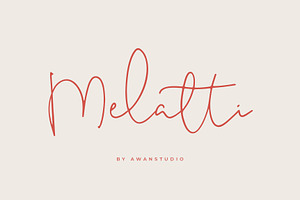 Melatti - Handwritten Font