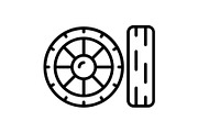 Tire Line Icon, an Icon by Pexelpy (Thumbnail 1 of 2)