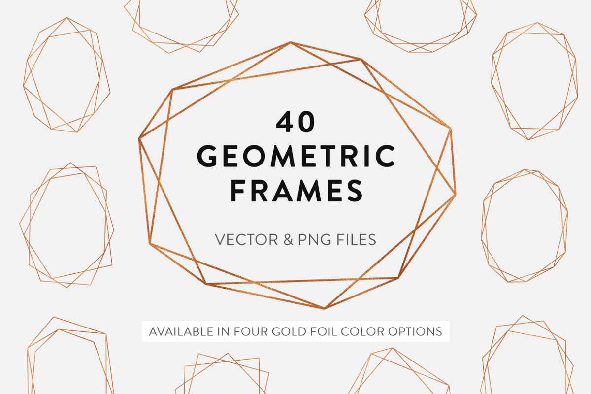 40 Geometric Frames, an Object Graphic by Type and Graphics Studio (Photo 1 of 7)