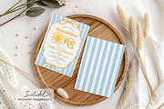 Sunshine First Birthday Invite, a Templates & Theme by VeliusCreativeStudio (Thumbnail 2 of 3)