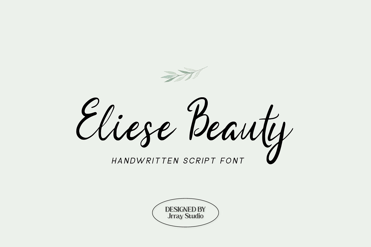 Eliese Beauty Font, a Script Font by Jrray Studio (Photo 1 of 6)