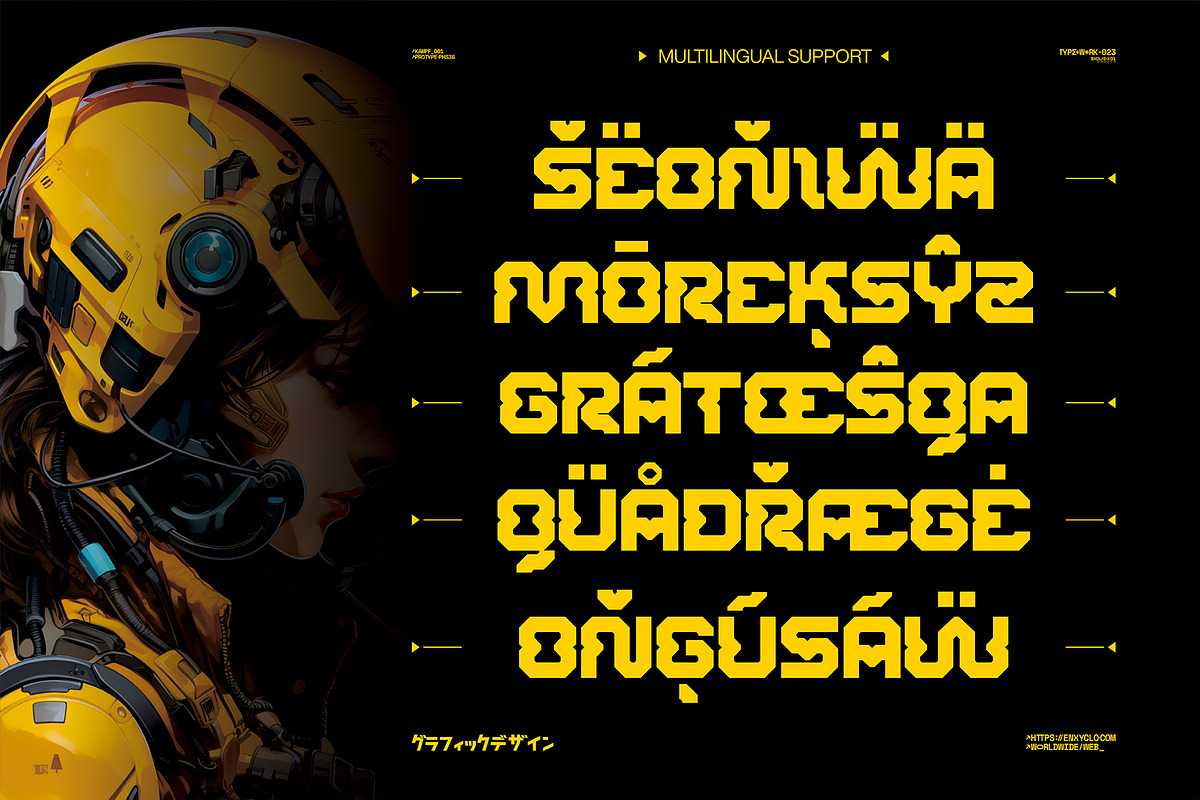 NCL ROBOWAPIX - Cyberpunk Futuristic, a Sans Serif Font by Enxyclo Studio (Photo 6 of 11)