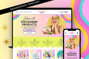 Pastel Rainbow Website Template