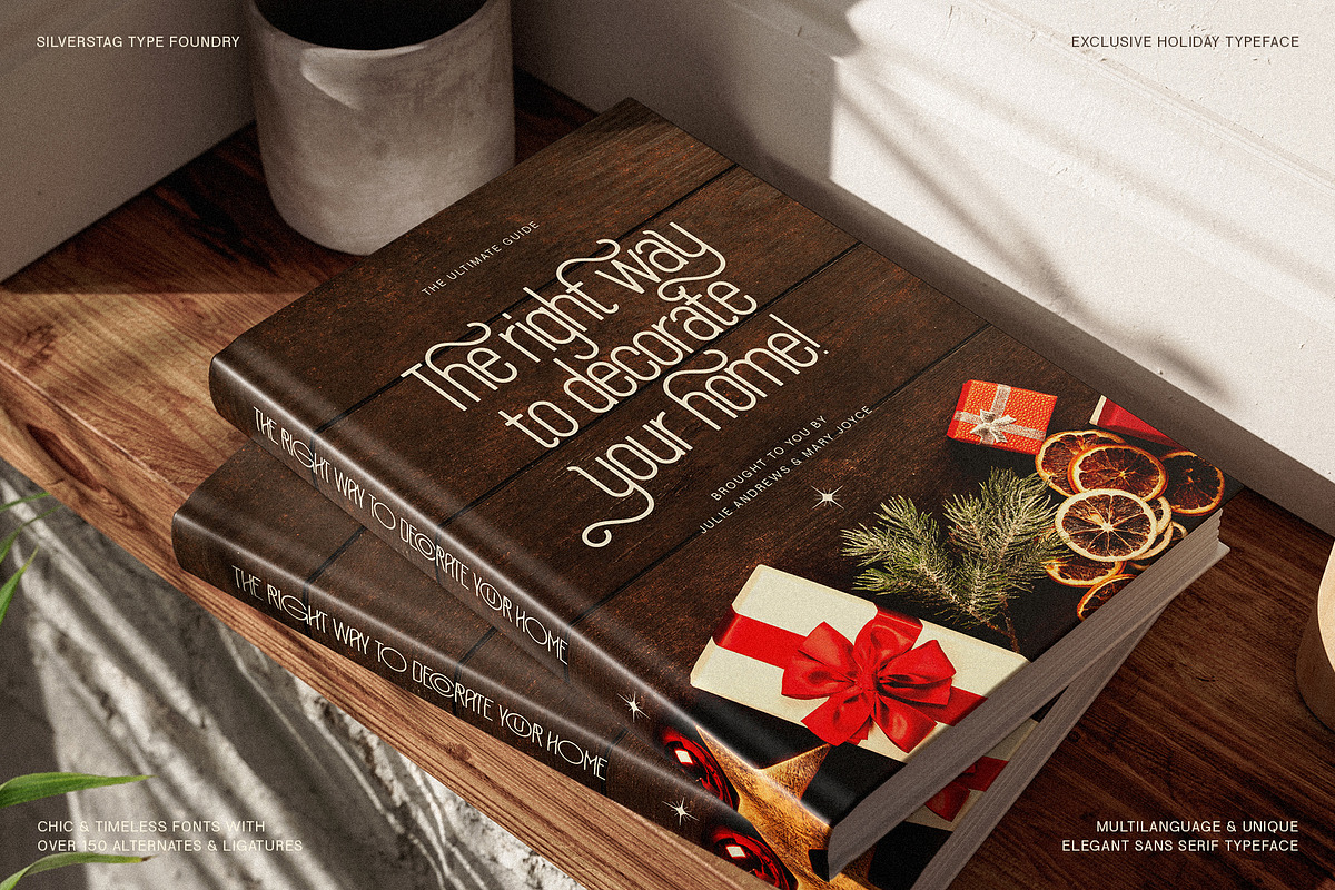 SLTF Holiday Whispers Typeface, a Sans Serif Font by SilverStag Type Foundry (Photo 4 of 20)