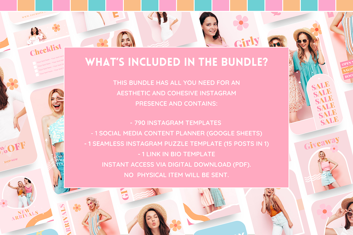 Pastel Instagram Mega Bundle preview 2
