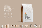Coffee Pouch Packaging Design Mockup, a Packaging Mockup by Ram Studio (Thumbnail 1 of 11)