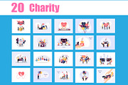 Charity illustration vector bundle, a Person Illustration by foxndeer (Thumbnail 1 of 4)