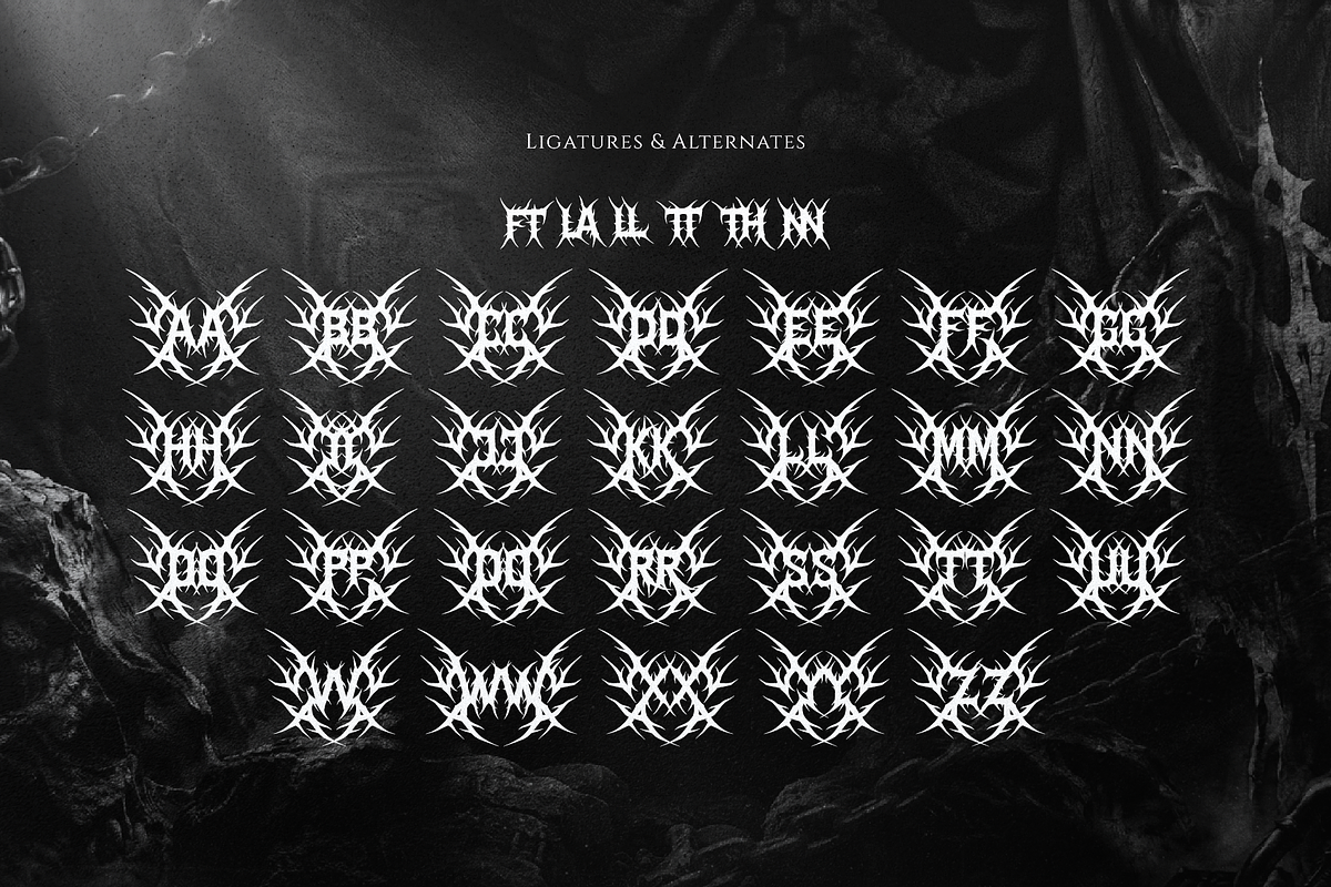 Helvorn | Black Metal Display, a Blackletter Font by Denustudios (Photo 11 of 11)