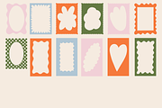 78 Whimsical Retro Vector Frames, a Decorative Illustration by Veronika Gotovceva (Thumbnail 4 of 11)