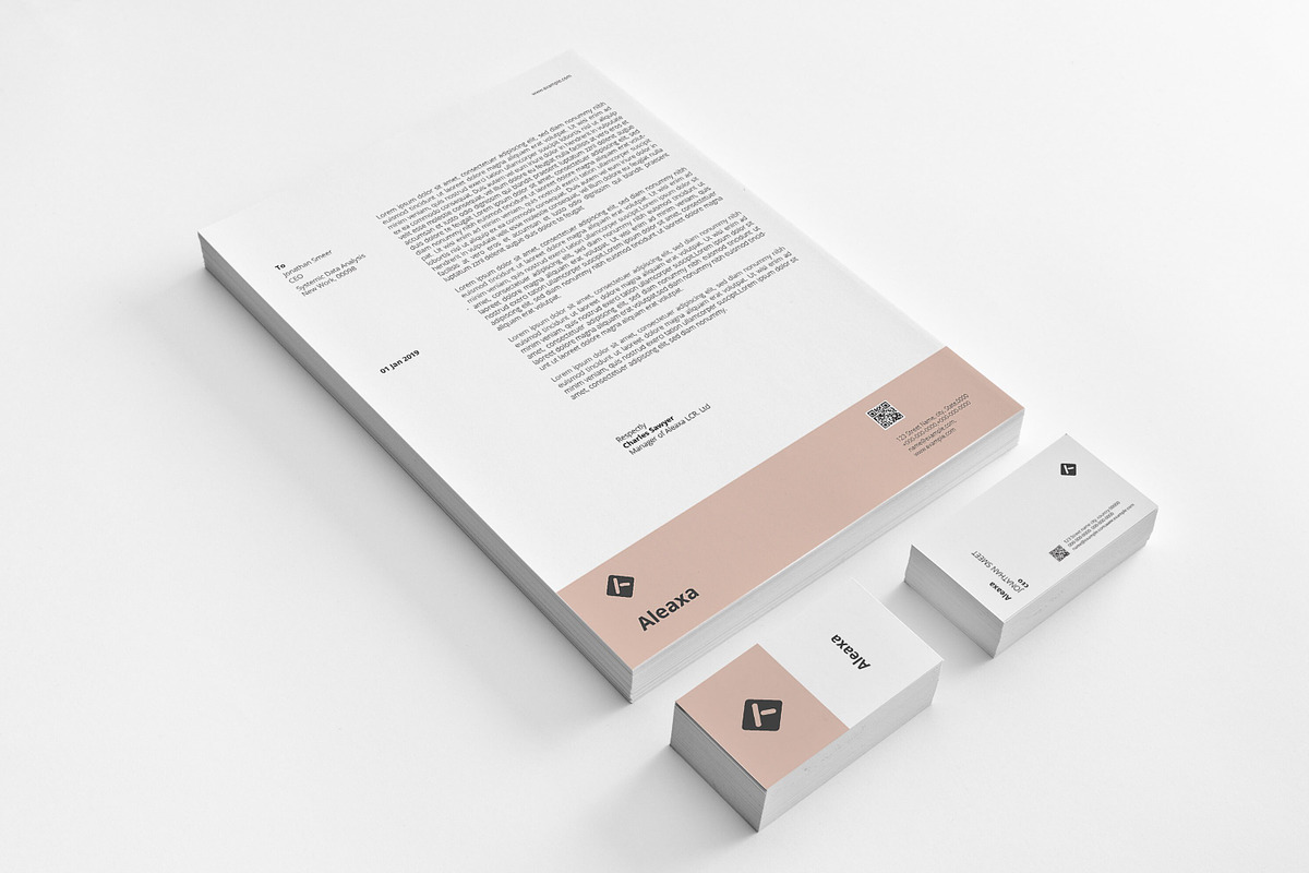 Brand Identity Stationery Template, a Stationery Template by retrographix (Photo 2 of 5)