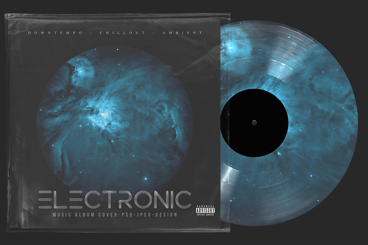 Galaxy CD Cover Artwork Template #1, a Marketing Template by Kolosjoki (Photo 7 of 7)