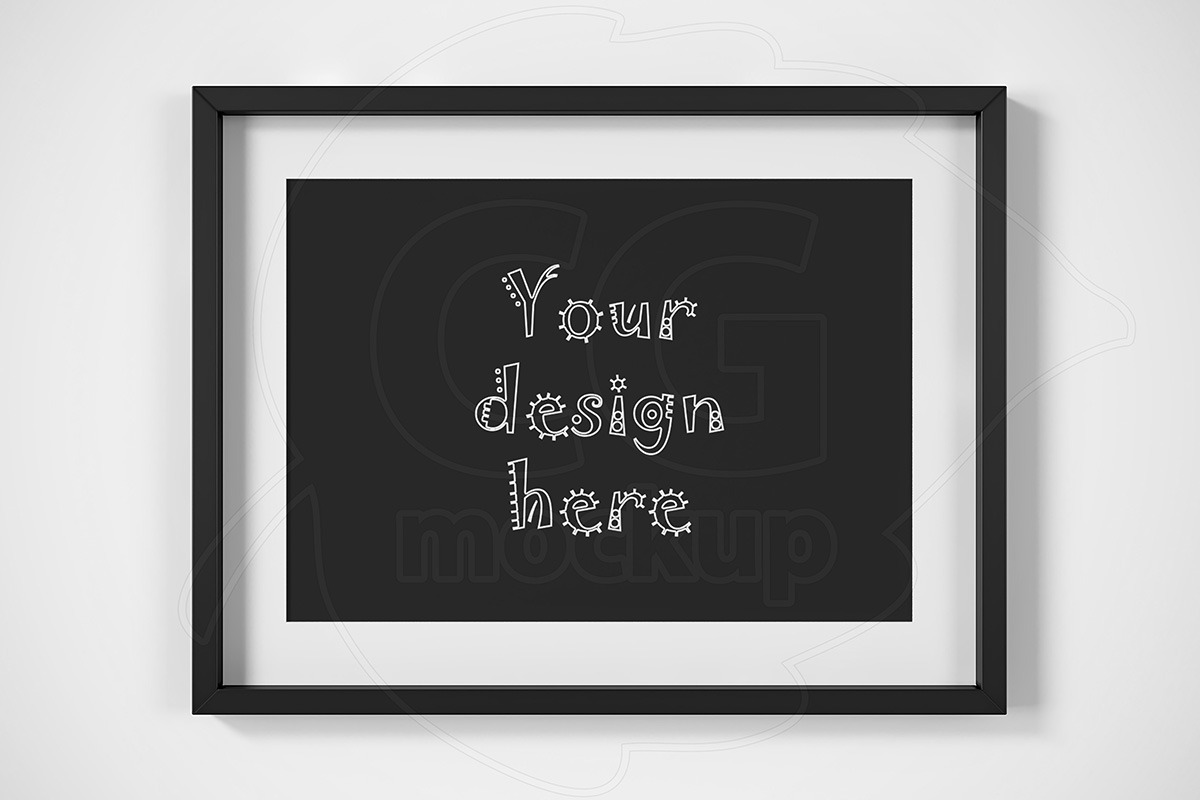Minimal matted frame A4 mockup, a Print Template by CGmockup (Photo 1 of 2)