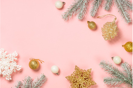 Christmas decorations at pink, a Holiday Photo by Nadia-nb