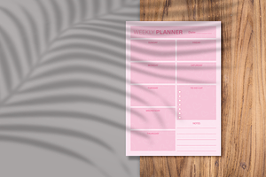 Weekly Planner Sheet Design -01