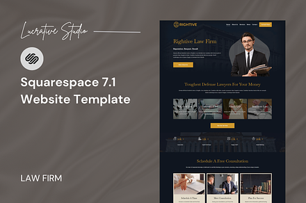 Law Squarespace Website Template