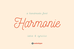 Harmonie Cursive Display Font