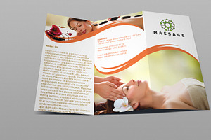 MASSAGE BROCHURE, FLYER & B.CARD SET