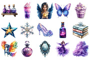 Watercolor Winter Snow Angel Clipart, an Illustration by Daily.Designs (Thumbnail 2 of 5)
