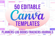 50 Editable Canva Templates 6x9 kdp, a Design Template by Design Station (Thumbnail 1 of 3)