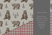 Graphite Bears Seamless Pattern, a Pattern Graphic by Tatra Cottage Designs (Thumbnail 1 of 5)