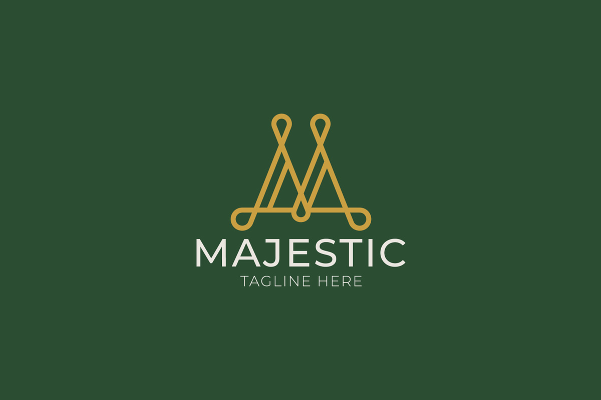 Golden Majestic Letter M Logo, a Branding & Logo Template by Signatoro (Photo 1 of 3)