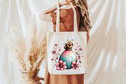 Whimsical Spring Bee Clipart PNG, an Illustration by designcity5 (Thumbnail 5 of 5)