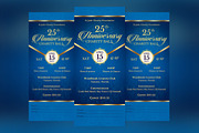 Blue Anniversary Banquet Ticket Word, a Card Template by Godserv Designs (Thumbnail 2 of 3)