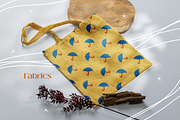 Blue umbrella autumn pattern, a Pattern Graphic by Sigelt (Thumbnail 4 of 7)