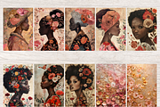 AFRO AMERICAN ROSE GOLD JUNK JOURNAL, a Person Illustration by Daring Digies (Thumbnail 3 of 9)