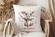 Whimsical Easter Rabbit Clipart, an Illustration by OK Design (Thumbnail 6 of 6)