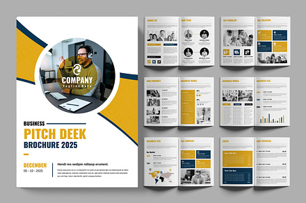 Business Pitch Deek Template, a Brochure Template by ContestDesign