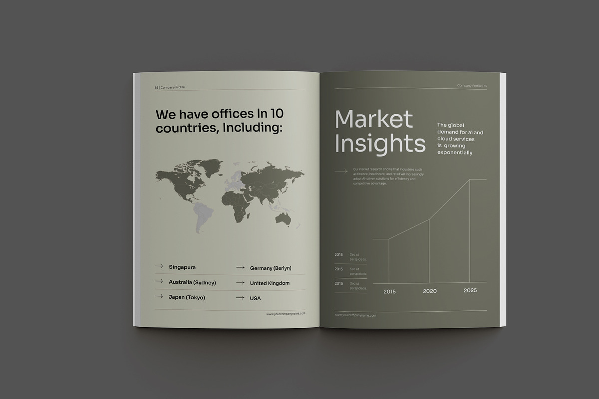 Modern Company Profile, a Brochure Template by Neermana (Photo 9 of 12)