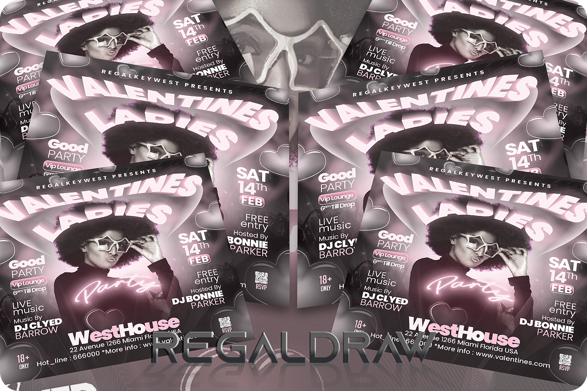 Valentines Day Party Flyer, a Flyer Template by regalDRAW (Photo 3 of 4)