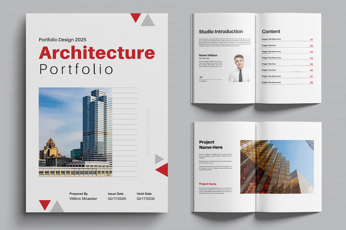 Architecture Portfolio Template, a Magazine Template by MightyDesign (Photo 1 of 6)