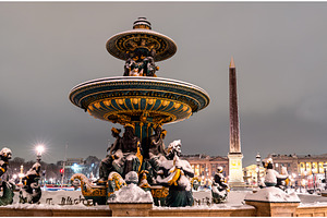 Place de la Concorde fountain and