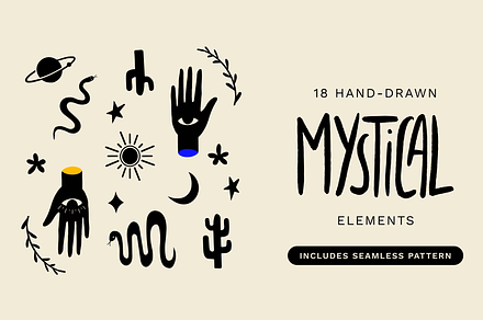Hand-Drawn Mystical Illustrations
