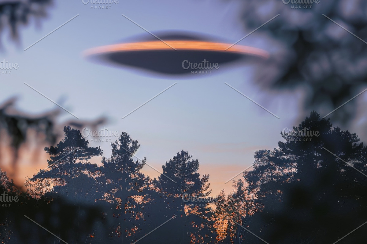 97 UFO objects flying in the sky, a Transportation Photo by Handmadefont (Photo 12 of 101)