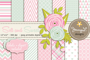 Mother's Day Digital Paper, a Pattern Graphic by JennyL Designs