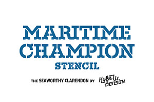 Maritime Champion Stencil