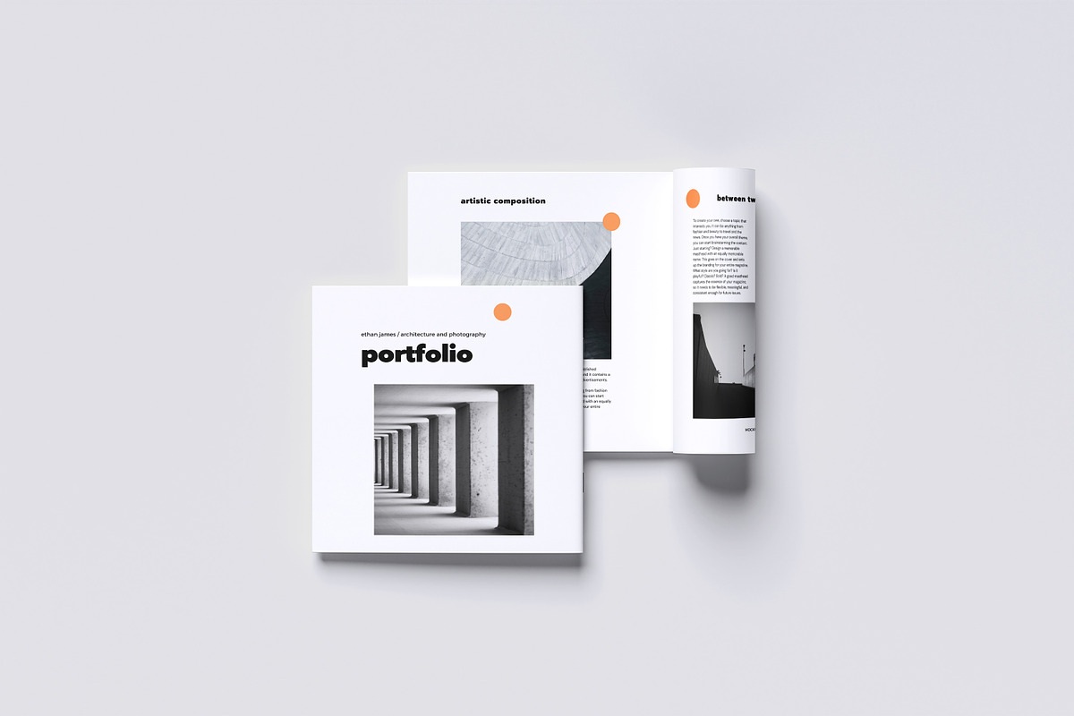 Square Magazine Mockup, a Magazine Template by graphicstory (Photo 3 of 9)