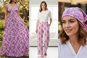 Pastel purple Paisley patterns, a Pattern Graphic by ThaiByGaew (Thumbnail 3 of 3)
