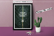 A4 Portrait Frame Mockup, a Print Template by Álbori Produções (Thumbnail 2 of 4)