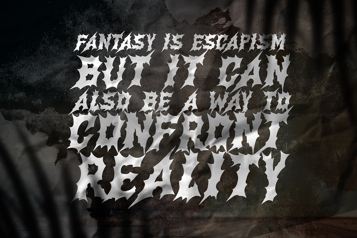 Illusion Seeker Metal Blackletter, a Blackletter Font by dansdesign (Photo 6 of 12)