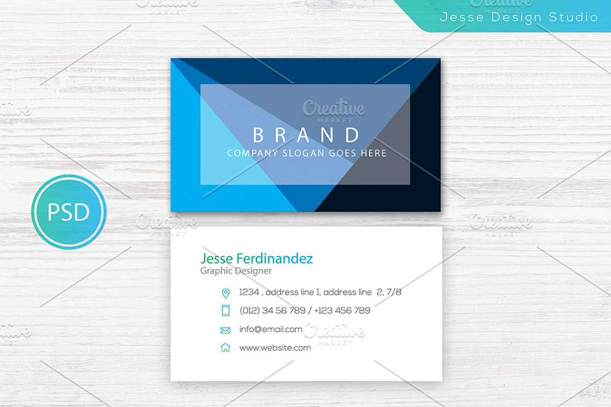 Modern Business Card Template Vol-04, a Business Card Template by M6 Gallery (Photo 1 of 4)